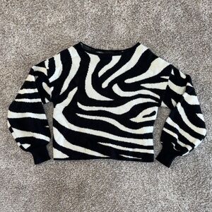 Cyrus Black and White Knit Sweater